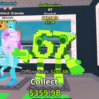 67 Radioactive 63.7M/s | Secret Brainrots | Steal a Brainrot