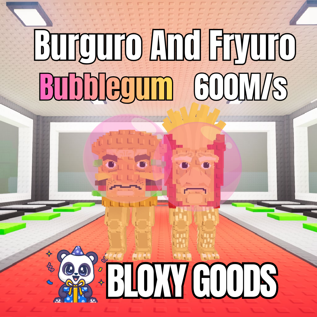 Burguro and Fryuro 600M/s (BUBBLEGUM) (Secret) | Secret Brainrots