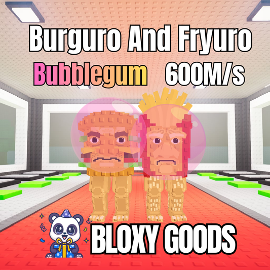 Burguro and Fryuro 600M/s (BUBBLEGUM) (Secret) | Secret Brainrots
