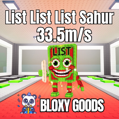 List List List Sahur 2M/s | Secret Brainrots