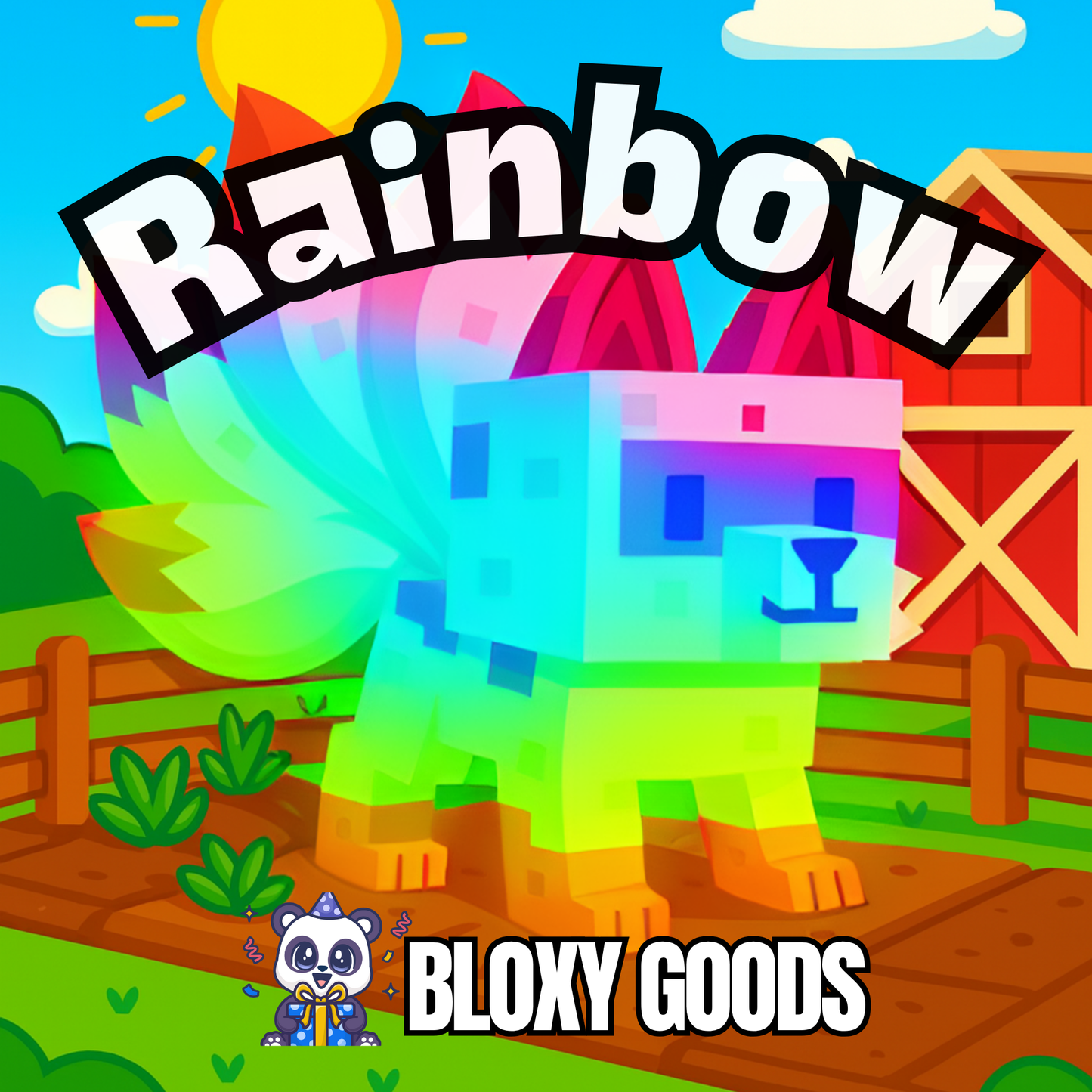 Rainbow Kitsune- MAX AGE LVL 100