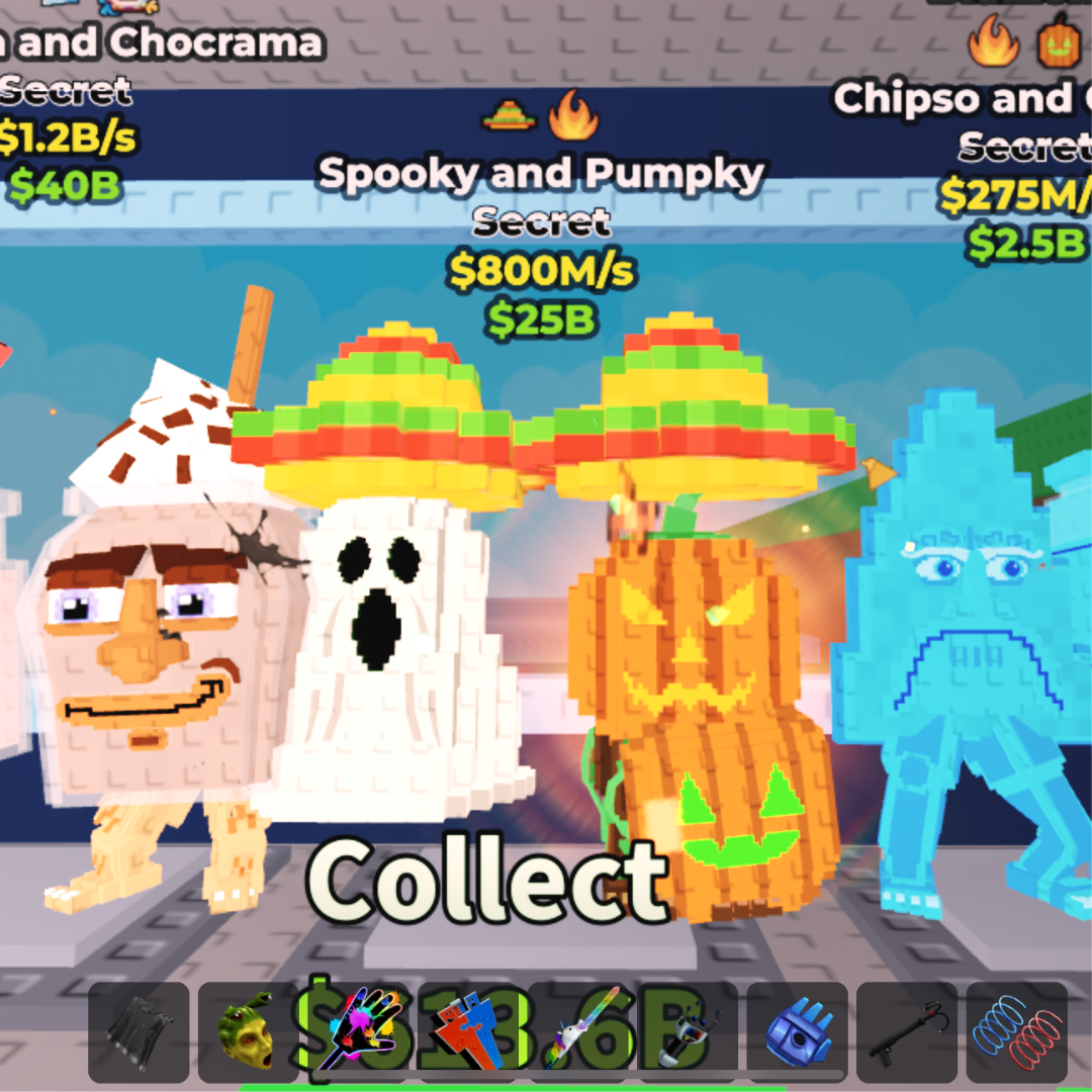 Spooky and Pumpky 800M/s (Sombrero & Fire) (Secret)- Steal a Brainrot
