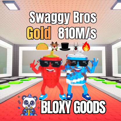 Swaggy Bros GOLD (Taco, Reindeer, Fire, Mateo Hat, Spider) 810M/s | Secret Brainrots