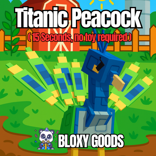 15 Second Peacock | Titanic Peacock | No Toy Required | Random 77KG-97KG